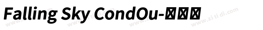 Falling Sky CondOu字体转换